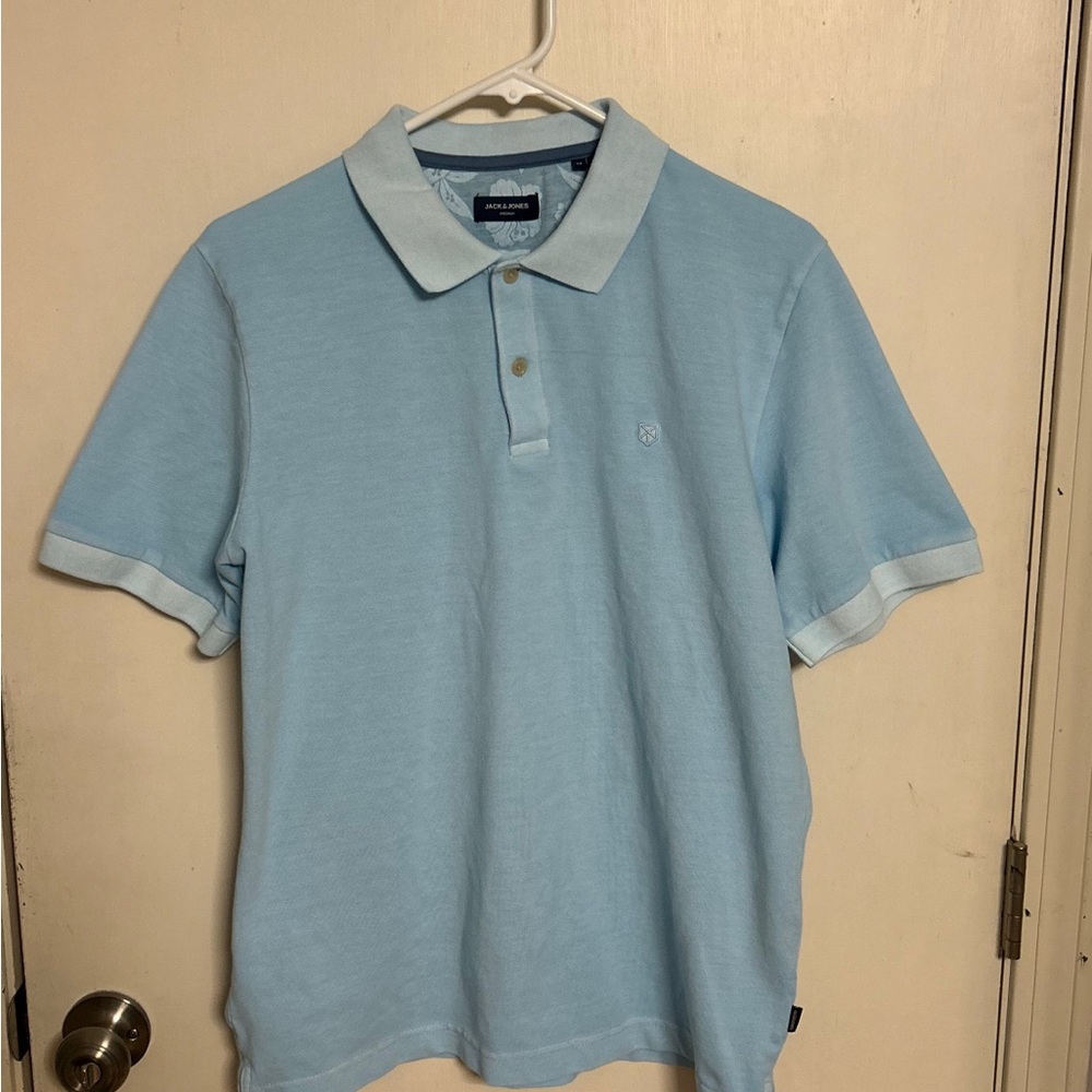 Jack & Jones Light Blue Men's Polo Shirt